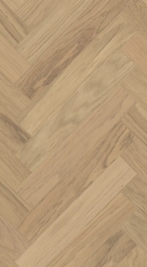 Modern Herringbone Misty White Oak Select Grade Smooth Finish