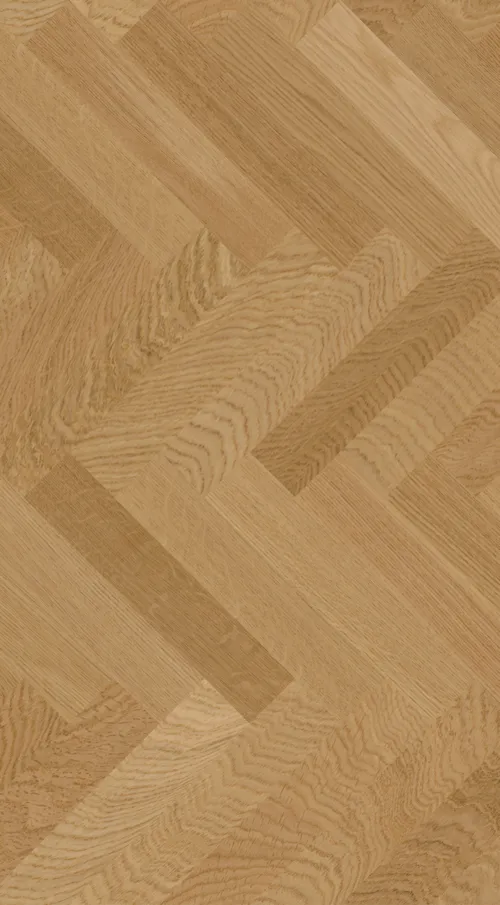 Classic Herringbone Natural Oak Select Grade Smooth Finish